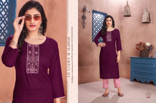 Vitara Lotus 2 Rayon Designer Kurti With Pant